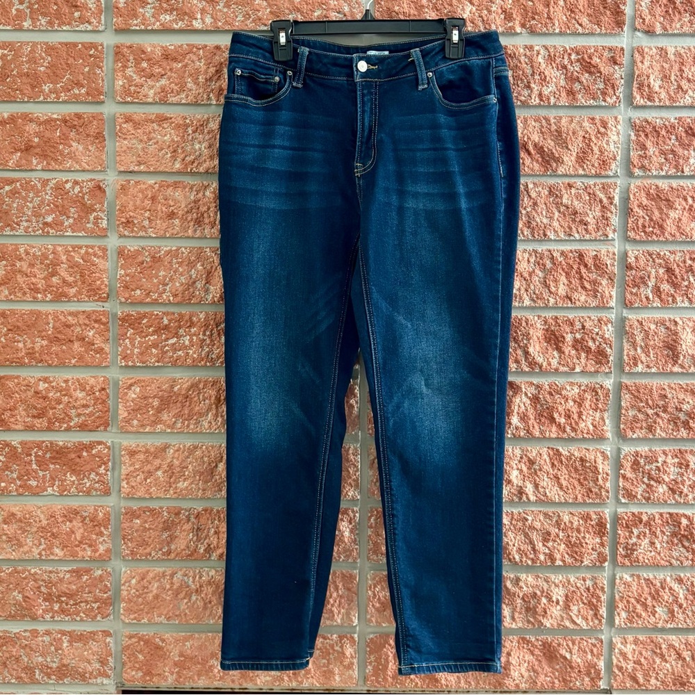 Time and Tru Dark Blue Straight Leg Jeans